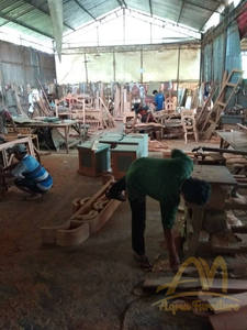 เก้าอี้คาเฟ่ไม้สักสีเทา ผลิตในอินโดนีเซีย - Product Image 4