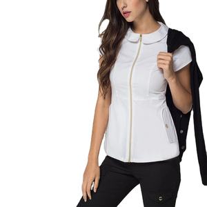 Nuevo Uniforme Médico para Mujer, Estilo con Cierre, Color Gris, Uniforme de Enfermera al por Mayor, Conjuntos de Uniformes Médicos de Spandex con Logotipo, Uniformes de Enfermería 2026 - Product Image 3