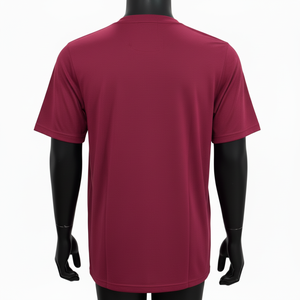 T-shirt décontracté à col rond en coton respirant, style streetwear, qualité supérieure, mode masculine, manches courtes, couleur unie, coupe ajustée - Product Image 2