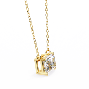 Collier Solitaire Diamant Rond Brillant, Collier Diamant de Laboratoire, Pendentif Personnalisé pour Femme, Bijoux Fins pour Femme, Fabricant - Product Image 6