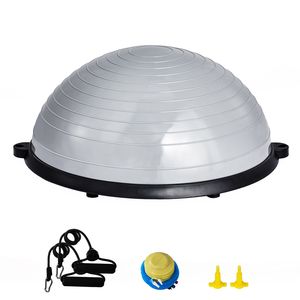 Palla da Ginnastica in PVC da 23 Pollici, Capacità 660 libbre, Palla per Stabilità, Palla Yoga, Fasce di Resistenza, Mezza Palla da Ginnastica 550D per Equilibrio - Product Image 1
