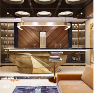 Barra de Bar Moderna y Lujosa Argmac Harveys 2026 con Iluminación LED, Mueble de Bar Elegante para Apartamentos, Villas y Salones - Product Image 4