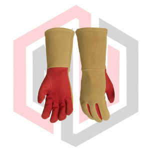 Gants de soudage en cuir croûte renforcé, protection thermique, anti-impact, 14 pouces, sans silicone, gants de sécurité industrielle - Product Image 5