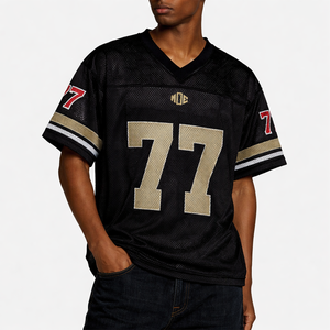 Camiseta de Fútbol Americano Personalizada Estilo Y2K para Hombre, Malla Transpirable de Poliéster, Cuello en V, Uniforme de Equipo, Fabricante para Pedidos al por Mayor OEM - Product Image 1