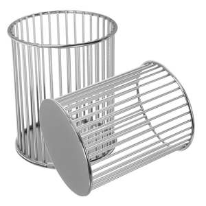 Stylish Metal Desktop Pen Holder with Wire Design Compartments Perfect for <b>Office</b> Supply Storage and Desk Organization - Product Image 3