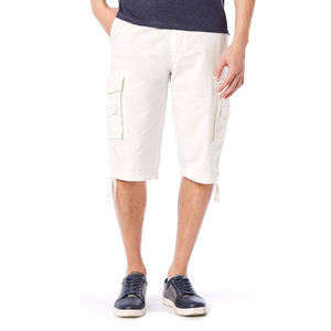 Shorts cargo urbains pour hommes, fermeture à cordon, toile, coupe ample, vêtements utilitaires d'été pour l'extérieur, broderie personnalisée, haute qualité. - Product Image 3