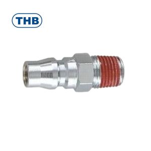THB-1/4PT 3/8PT 1/2PT Male Thread High Pressure Steel Air <b>Plug</b> Fittings Japanese <b>Type</b> International Standard - Product Image 1