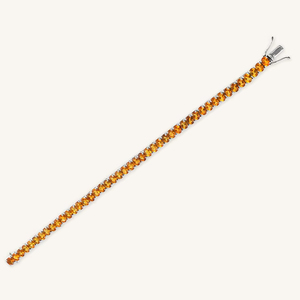 Pulsera de Citrino en Plata de Ley 92.5 KLSB-20654 - Product Image 2