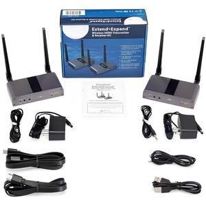 <b>Wireless</b> HDMI Transmitter and <b>Receiver</b> Kit 5GHz, Up to 650ft Long Range, with IR & USB Transmission for Video Streaming - Product Image 4