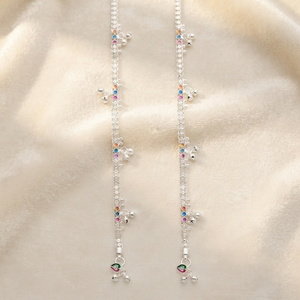 DIVYORO CLASSIC COLORFUL <b>CHARM</b> <b>SILVER</b> ANKLET - Product Image 2