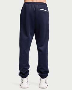 Custom Men’s Blue Jogger Sweatpants Casual Sports <b>Trousers</b> <b>Elastic</b> <b>Waist</b> Drawstring Soft & Breathable Fabric Track Pants OEM - Product Image 2