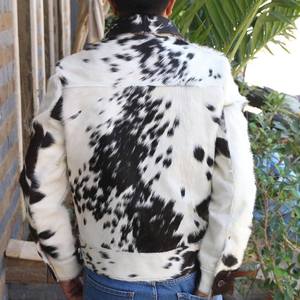 Chaqueta Bomber de Cuero Vacuno Genuino para Hombre Eoin Winston Sports, Estampado Animal, Cuello Camisero, Cierre de Cremallera, Gruesa para Invierno - Product Image 1