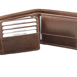 Men's Genuine Leather Long <b>Wallet</b> With Multi-Card Slots Fold Closure Minimalist Style <b>Trifold</b> Genuine Leather <b>Wallets</b> for Men - Product Image 4