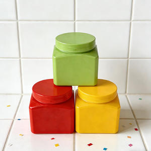 Tarro Cuadrado de Boca Ancha de Plástico PET de 500ml al por Mayor - Tarro Vacío de 16oz para Crema, para Empaque Cosmético de Color Personalizado - Product Image 2