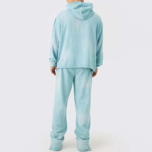 Survêtement Homme Personnalisé 2026 avec Logo – Qualité Supérieure 100% Coton Effet Délavé – Survêtements Amples Respirants pour Hommes et Garçons - Product Image 2