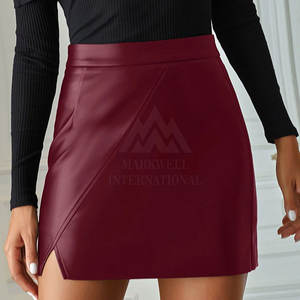 Falda de Cuero Grueso de Alta Calidad para Mujer, Hecha con el Mejor Material, Estilo Casual para Invierno - Product Image 2