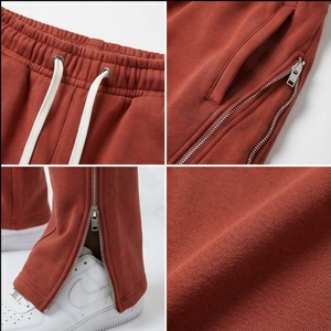 Jambe droite Joggers homme Baggy Jogging ample surdimensionné Vintage lavage à l'acide ourlet ouvert évasé droit pantalons de survêtement pantalons d'hiver - Product Image 4