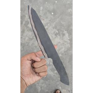 มีดใบเปล่าทำมือแบบกำหนดเอง Jexmoo พร้อมใบมีดเหล็กคาร์บอนและปลอกหนัง - ของขวัญสำหรับเชฟ - Product Image 3