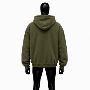 Sudadera con Capucha Extra Grande Personalizada con Gráfico de Árbol del Bosque Negro, Sudadera Vintage Desgastada para Hombre, Estilo Urbano Informal - Product Image 2