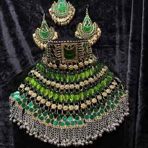 Conjunto de Joyería Afgana para Novia, Accesorios para Mujer, el Mejor Conjunto de Joyería Afgana para Bodas en Venta - Product Image 5