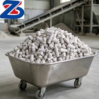 Granulés d'hydroxyde de calcium haute densité, chaux hydratée en colonne Ca(OH)₂ pour la transformation des matériaux industriels