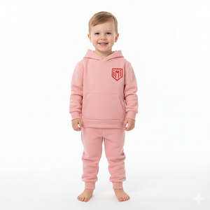Conjuntos de Sudadera y Pantalones Deportivos Personalizados para Bebés Niños, Estilo Urbano de Invierno, Estampados, 100% Algodón Grueso, Servicio OEM - Product Image 3