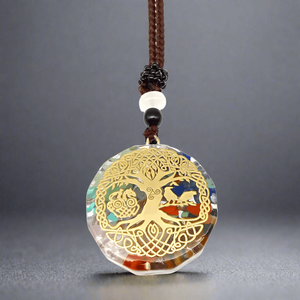 Natural Crystal Necklace for Men & Boys-30 Inch Adjustable <b>Rope</b> <b>Chain</b> - Product Image 2