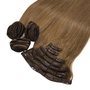 Mẫu miễn phí tóc bó Hot Bán clip trong 100 tỷ lệ phần trăm Việt Nam thô Trinh Remy tóc con người phù hợp với giá bán buôn danh sách - Product Image 2