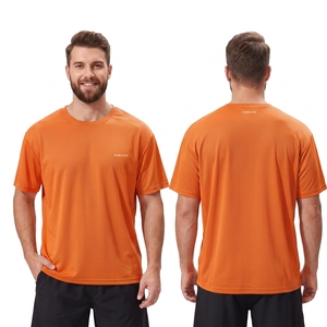 Camiseta Deportiva Verde Bosque para Hombre, de Algodón y Poliéster, Tela Suave al Tacto, Manga Corta, Ajuste Flexible para Entrenamiento Deportivo - Product Image 2