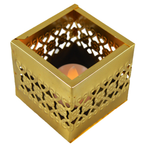 Portavelas de Hierro Pintado Impermeable para Velas de Té, Decoración Festiva para el Hogar, Villa, Diwali, Cenas y Bodas - Product Image 6