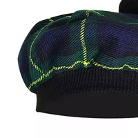 Gorro Clásico para Hombre Gordon TAM O SHANTER, Boina, Balmorals, Tartan, Tammy Hat, Gorro Tradicional para Juegos de la Hielva