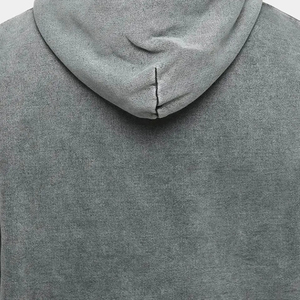 Sweat-shirts à capuche confortables pour hommes, effet délavé, en mélange de coton doux, coupe ajustée, style streetwear. - Product Image 6
