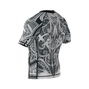 Maillot de compression MMA pour homme, manches courtes, col rond, sublimation, séchage rapide, respirant, pour MMA/BJJ/Karaté - Product Image 6