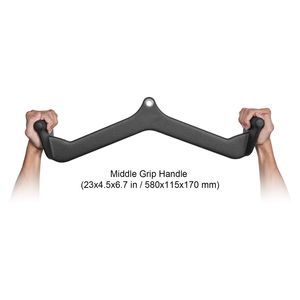 Accessorio per Macchina a Cavi LAT Pulldown, Attacco a V per Remo, Barra per Tricipiti, Accessori per Macchine per Esercizi di Forza Schiena - Product Image 4