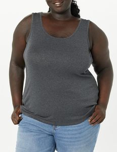 Camiseta sin mangas para mujer, transpirable, de mezcla de algodón, tejido acanalado, chaleco básico para uso diario, fabricante de ropa personalizada al por mayor - Product Image 3