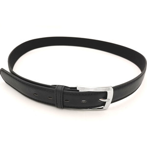 Ceintures pour hommes en cuir de vachette de haute qualité OEMODM en gros avec logo personnalisé, boucle en acier, respirantes et imperméables, couleurs noir et marron - Product Image 5