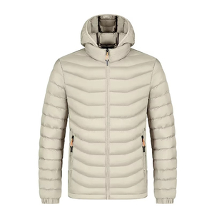 <b>Men</b>’s Hooded <b>Lightweight</b> Winter Puffer <b>Jacket</b> Olive Green Warm Quilted Zip Up Casual Outdoor <b>Jacket</b> Wholesale - Product Image 5