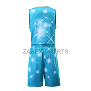 ชุดยูนิฟอร์มบาสเก็ตบอลสไตล์โมเดิร์นสำหรับสโมสร  แบบสั่งพิมพ์ได้  ไซส์ใหญ่  ระบายอากาศได้ดี ซับเหงื่อ - Product Image 3