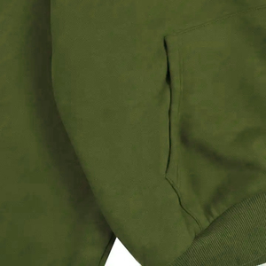 Sweat à capuche double couche en coton personnalisé avec logo, nouvelle mode, coupe ample, épais, zippé, en molleton bouclette brodé pour l'automne - Product Image 4