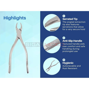 Premium Dental Tooth Extracting Forceps Incisors Canines Premolars Molars Upper & Lower Teeth Oral Extraction Medic Instruments - Product Image 3