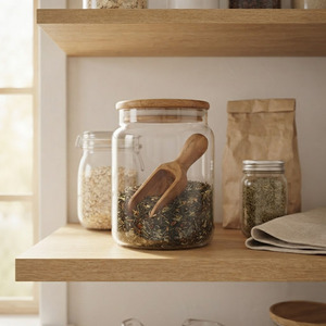 Cuillère à café et à sel de bain en bois écologique au design classique gravé sur mesure avec une capacité de 20 ml, fabricant OEM à marque privée - Product Image 2