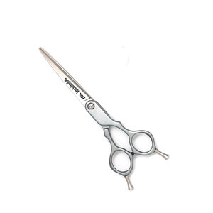 Pet Hair Cutting Shears with Ergonomic Handle Blunt Safety Tips 6-Inch Grey Curve <b>Dog</b> Grooming <b>Scissors</b> By Apto Enterprises - Product Image 6