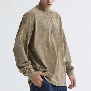 เสื้อสเวตเชิ้ตถักสำหรับผู้ชาย ผ้าโพลีเอสเตอร์/คอตตอน 280 กรัม คอกลม แขนยาว ผ้าฟลีซ กันน้ำ กันลม ระบายอากาศ แห้งเร็ว - Product Image 2