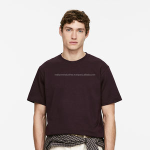 Venta al por mayor en blanco camiseta personalizada 100% algodón camiseta Logo para hombres liso impresión personalizada - Product Image 1