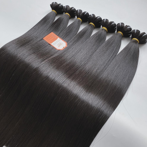 Extensions de cheveux à trame droite de qualité 12A super doublement étirées Faisceaux de cheveux bruts à cuticule alignée Prix de gros - Product Image 1