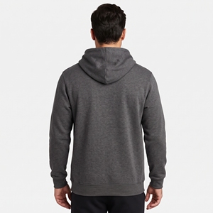 Sweat-shirt à capuche gris foncé pour homme Dumela avec logo imprimé sur le devant, coupe classique, pull en molleton décontracté, vêtement d'automne - Product Image 3