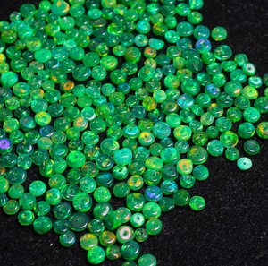 Perles d'opale verte fumée traitée, taille 3-5 mm, opale d'Éthiopie Welo naturelle, perles en vrac pour la création de bijoux HASNAIN GEMS - Product Image 6