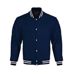 Veste universitaire à col montant, veste en tricot d'hiver, logo personnalisé, prix d'usine, design tendance - Product Image 4