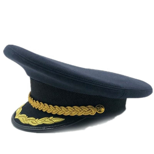 Captain Hat Navy Stain <b>Yacht</b> Boat Sailor Sea Marine Sports Travel Outdoor 100% Cotton Unisex Customizable Emblem Airplane Laurel - Product Image 3