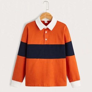 Chemise décontractée à manches longues pour homme, en tricot uni respirant, 100% coton, blanc, bleu marine, col rabattu, marque personnalisée de BD - Product Image 1